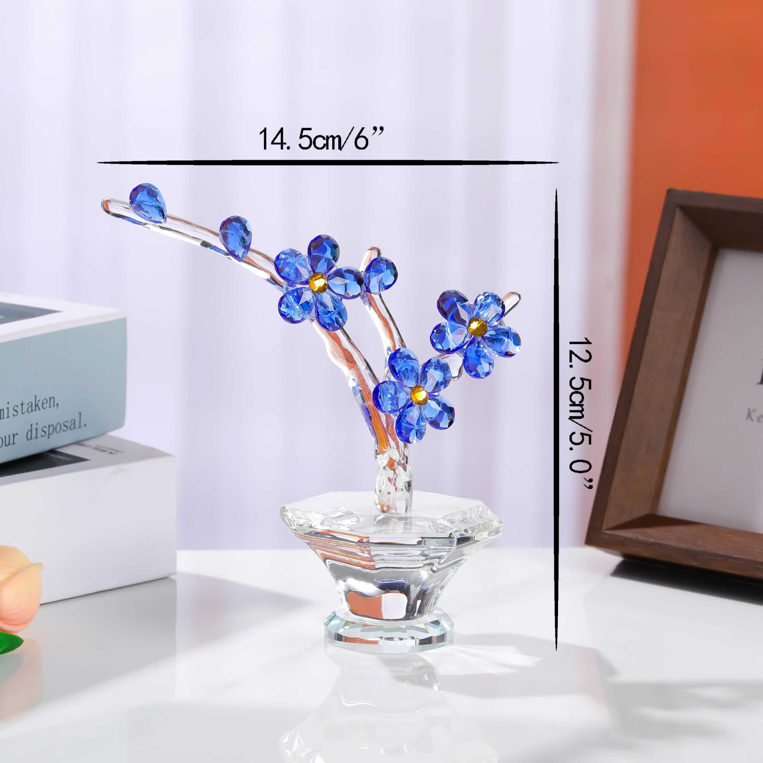 Amazon.co.jp: Qianwei 桜 クリスタルフラワー 茎付き - ガラスの花